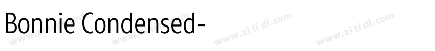 Bonnie Condensed字体转换 Bonnie Condensed字体转换